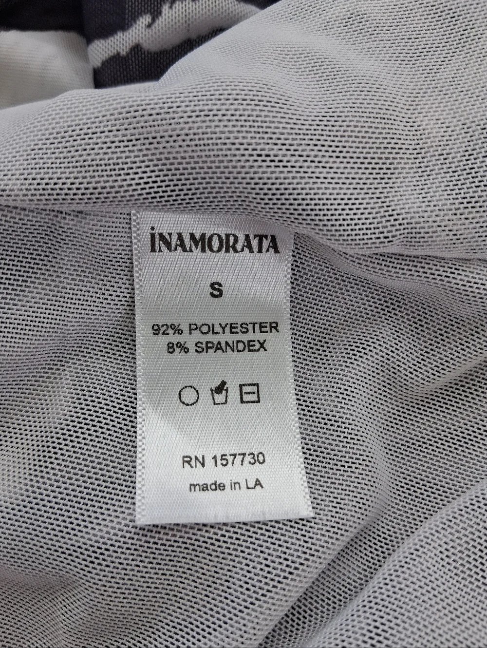 Inamorata Vita Mini Dress Mesh Purple Abstract - Picture 7 of 14